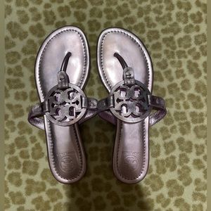 COPY - Tory Burch Metallic Purple Miller Sandal Size 8
